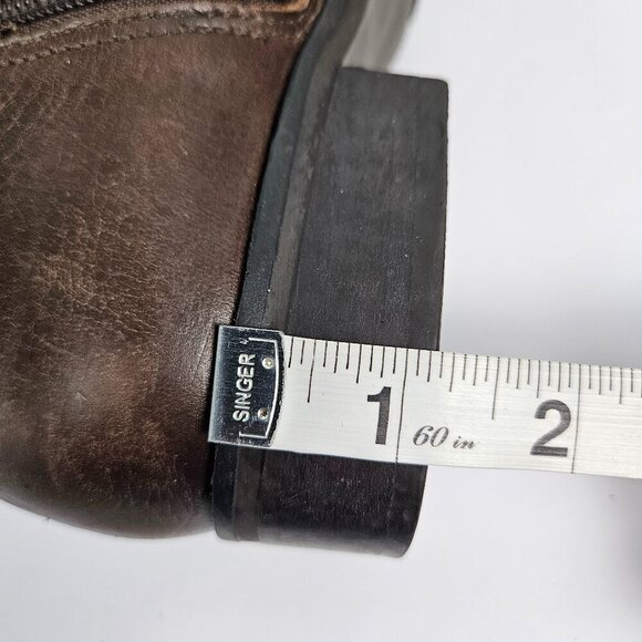 Coconuts by Matisse Becky Boho Brown Leather Buckle Detail Tall Riding Boot - Picture 8 of 10